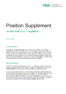Position Supplement on the draft Euro 7 regulation 