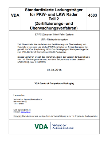 VDA-Recommendations
