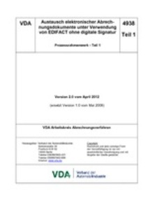 VDA-Empfehlungen, 26.4.2012
