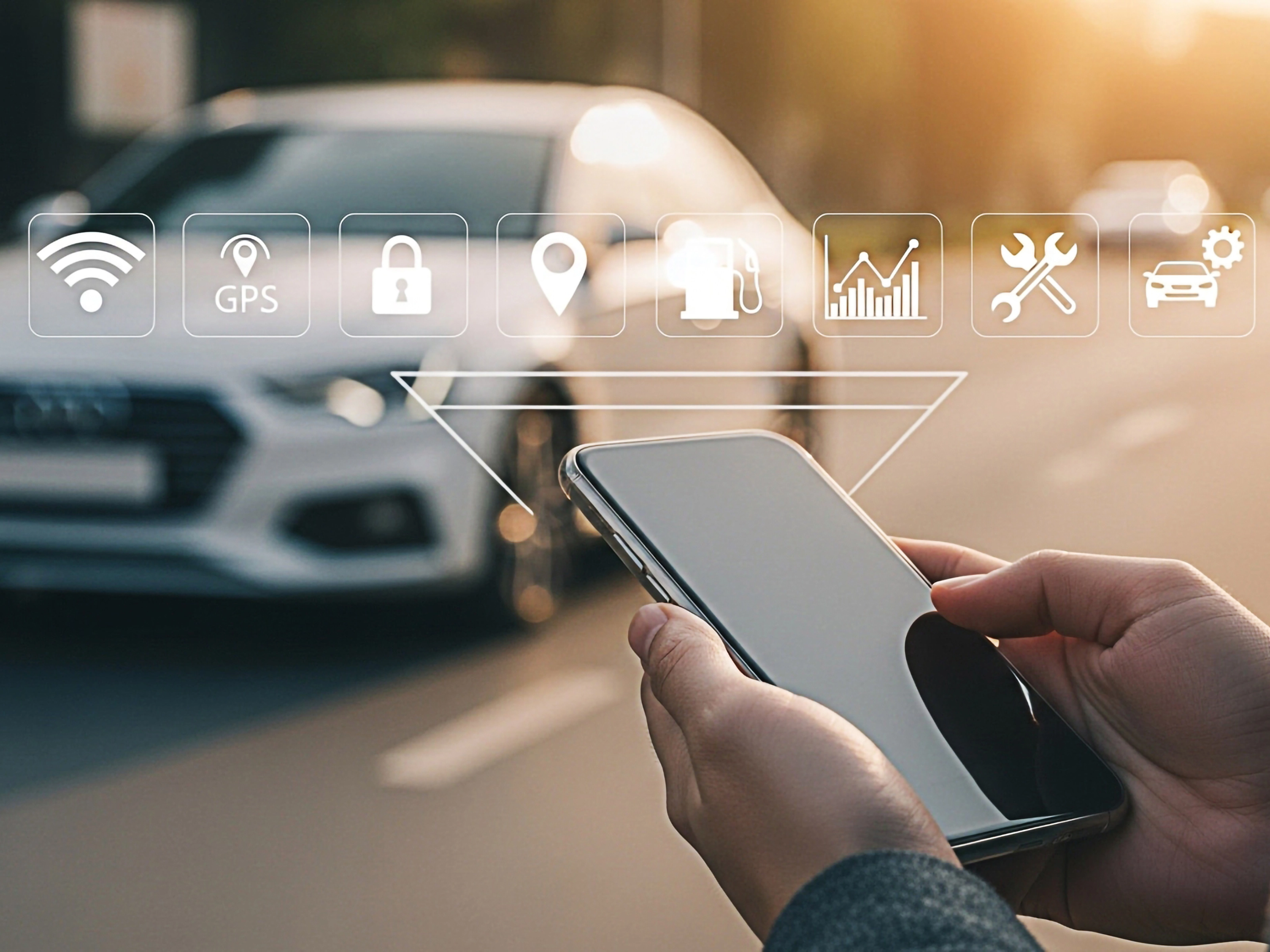 Modern cars offer many connectivity options, including connection to a smartphone.